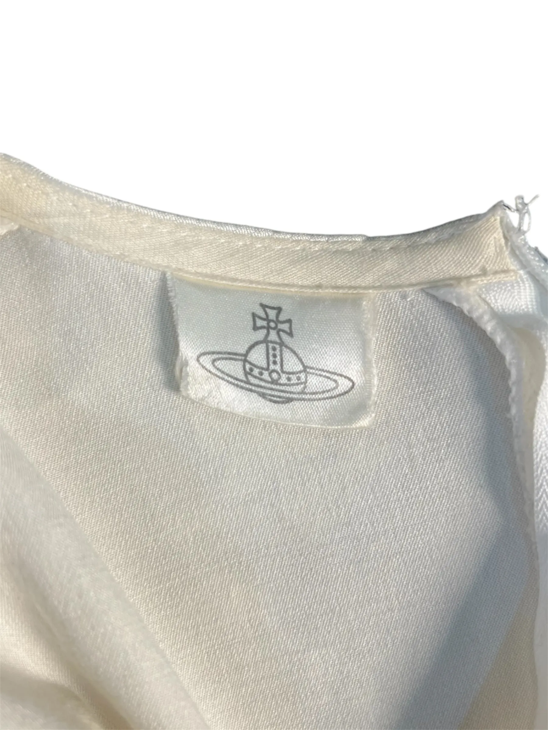 Vivienne Westwood 'Dressing Up' A/W 1991/1992 Boulle Dress in Pearl White