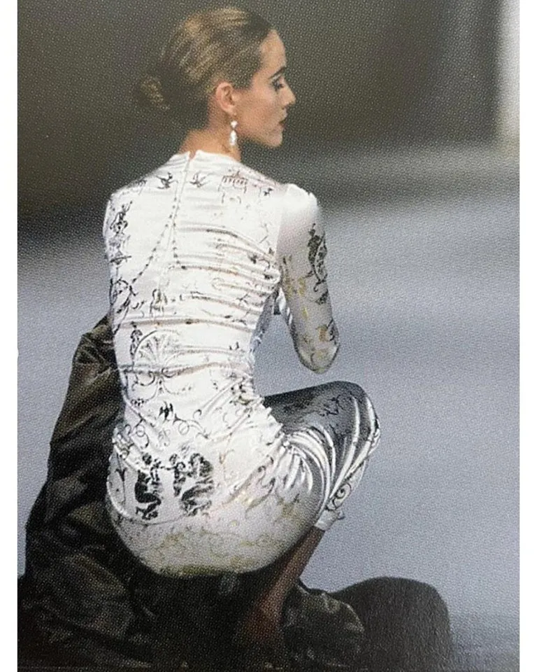 Vivienne Westwood 'Dressing Up' A/W 1991/1992 Boulle Dress in Pearl White