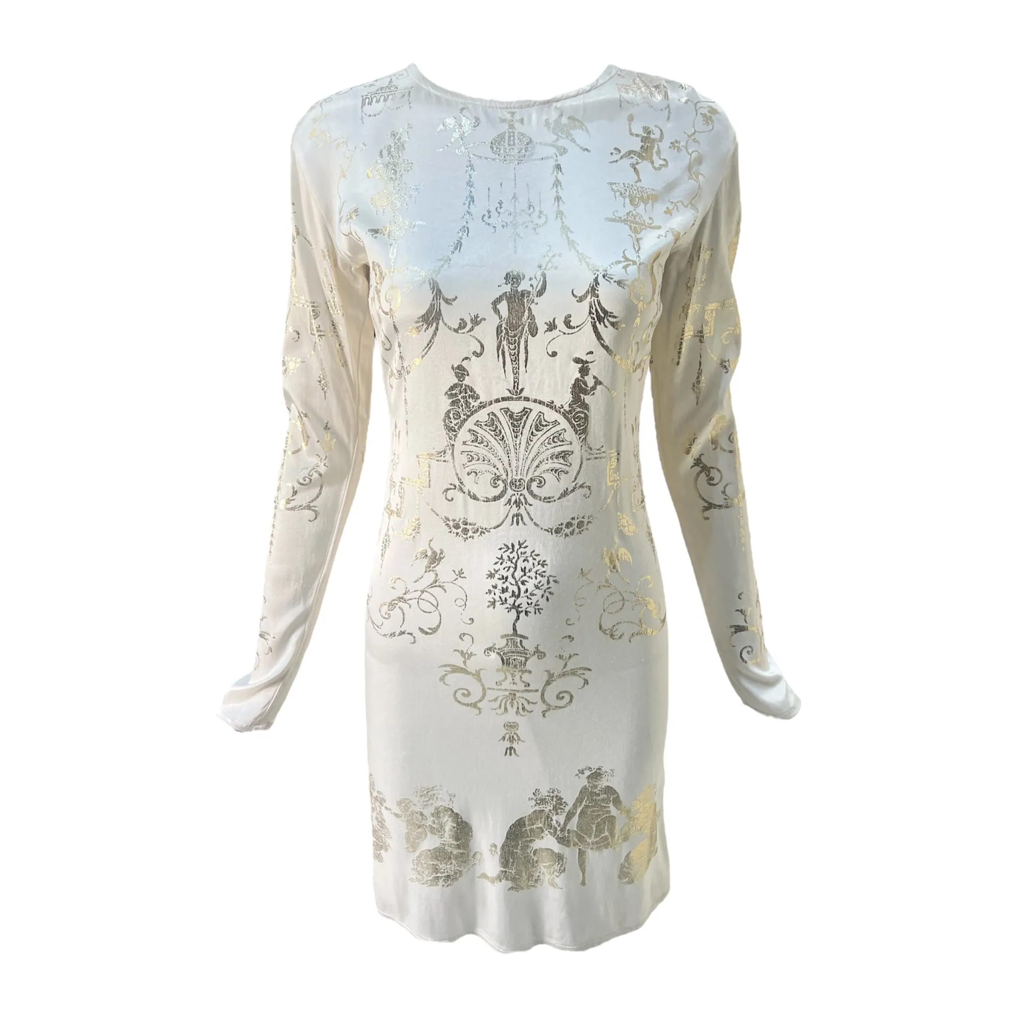 Vivienne Westwood 'Dressing Up' A/W 1991/1992 Boulle Dress in Pearl White