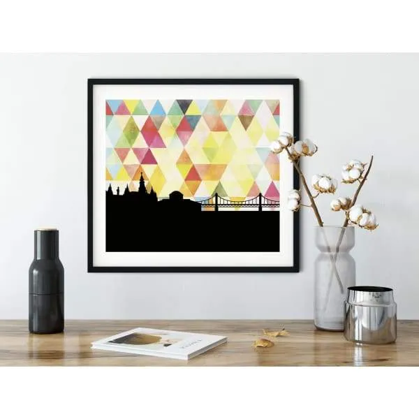 Waco, Texas geometric skyline