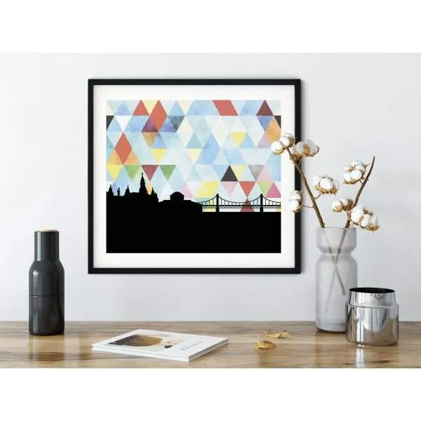 Waco, Texas geometric skyline