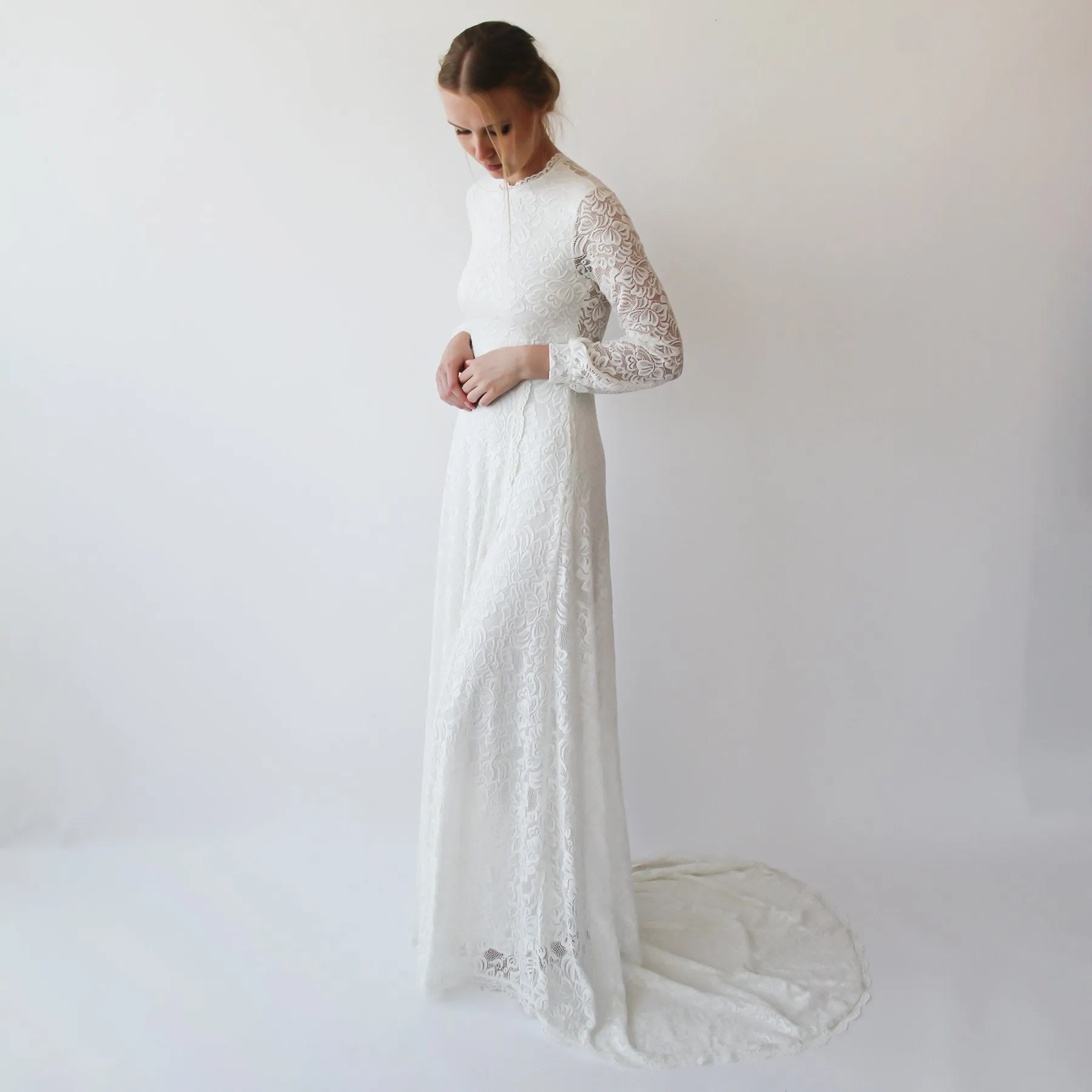 Wedding Dress Open Back #1226