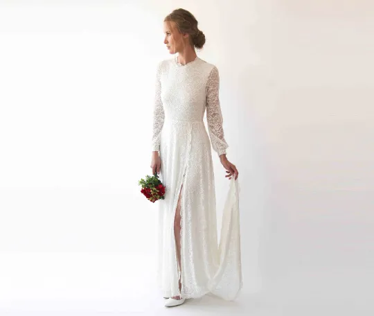 Wedding Dress Open Back #1226