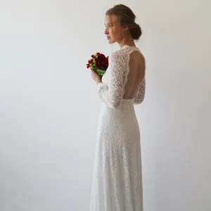 Wedding Dress Open Back #1226