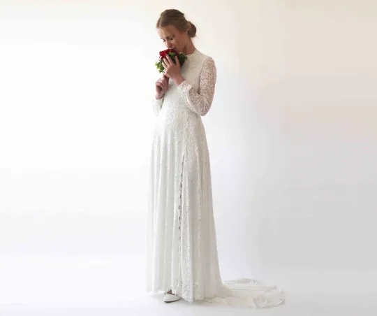 Wedding Dress Open Back #1226
