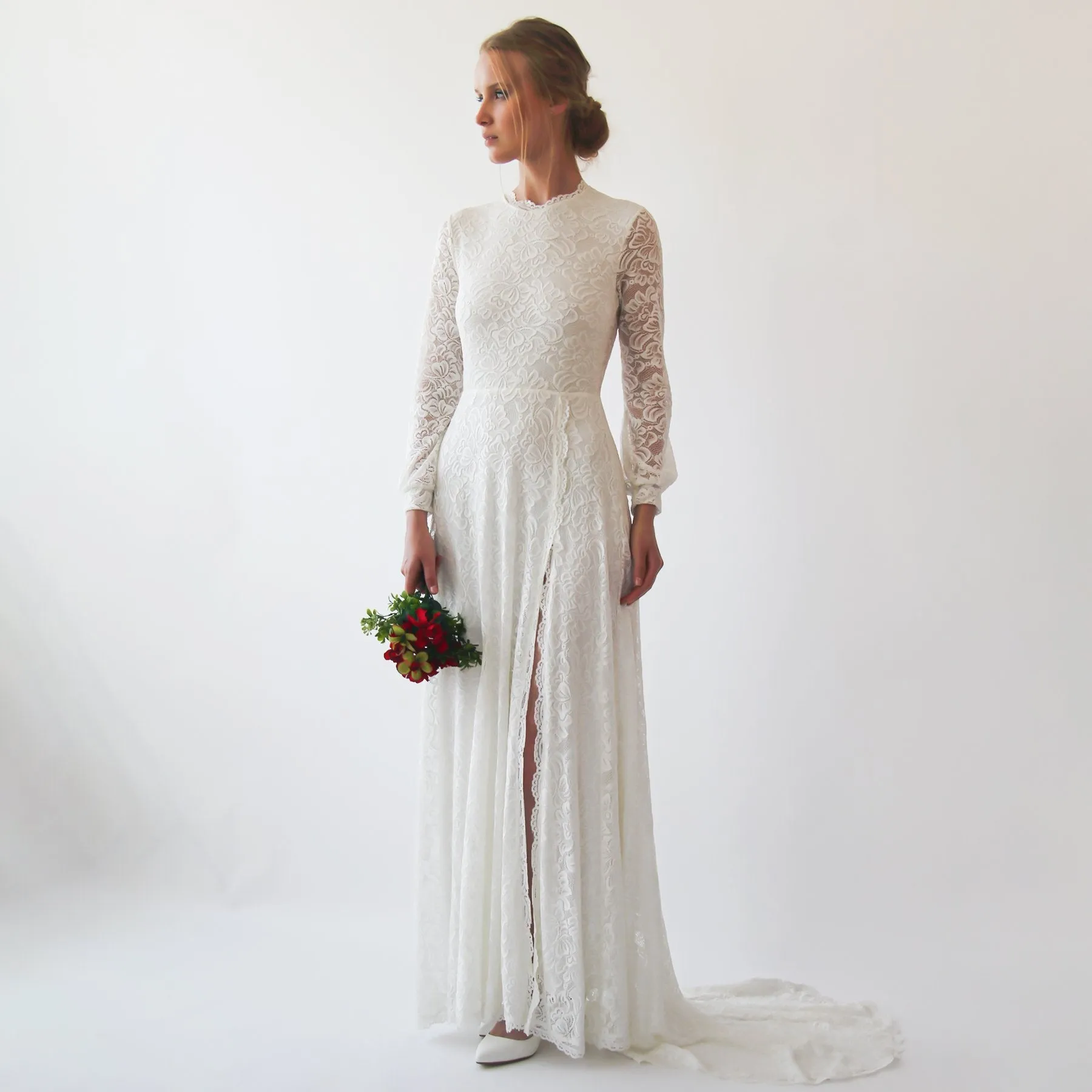 Wedding Dress Open Back #1226