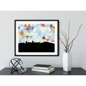 Wellington, New Zealand geometric skyline
