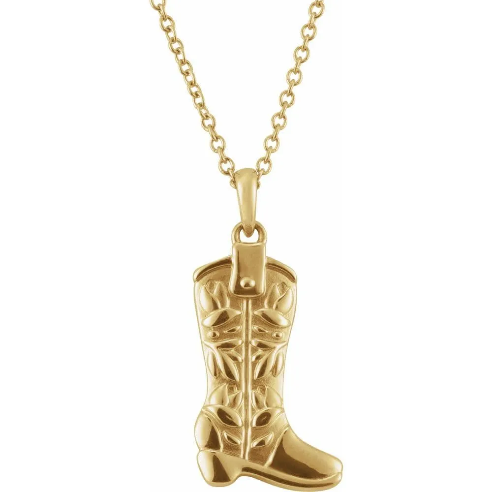 Western Boot Pendant - Special Order