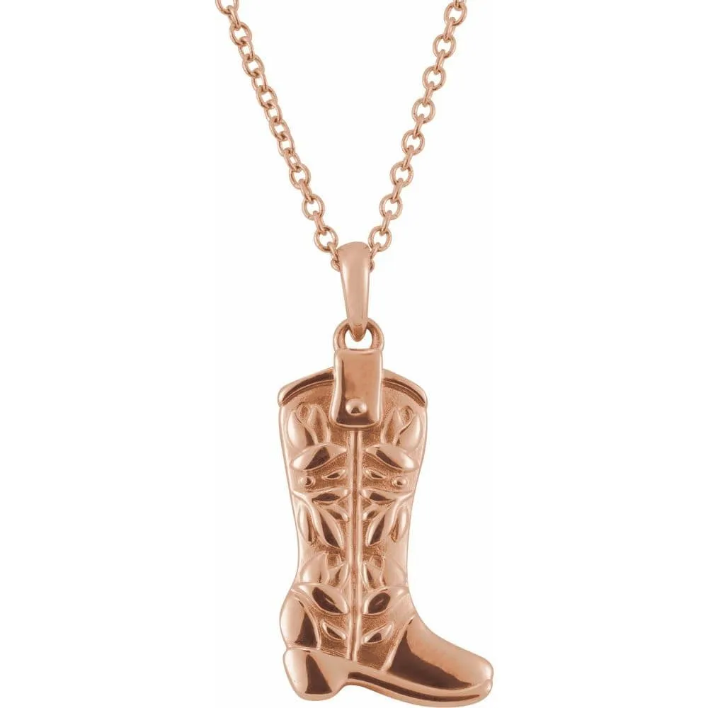 Western Boot Pendant - Special Order