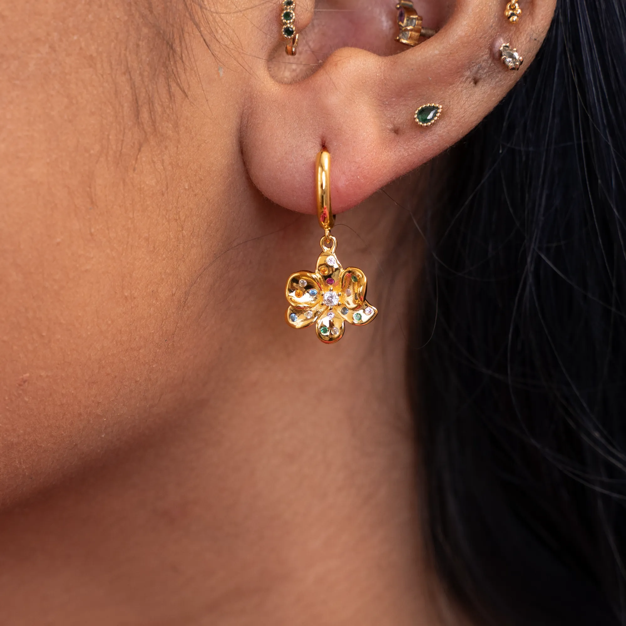 Wildflower Earrings Gold