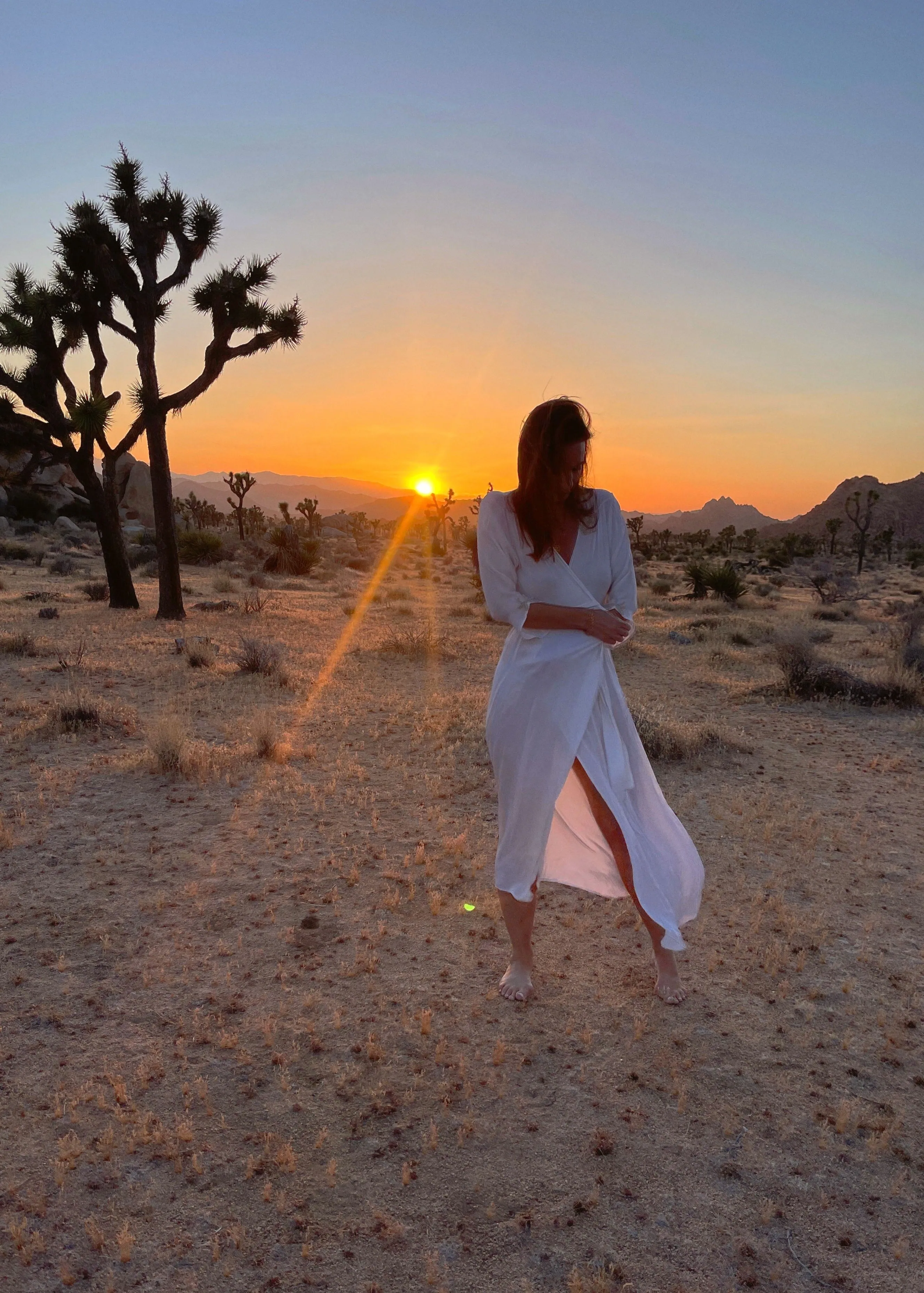Willow Robe in White Silk