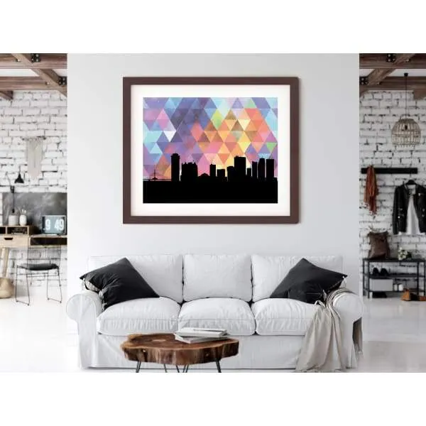 Winnipeg, Manitoba geometric skyline