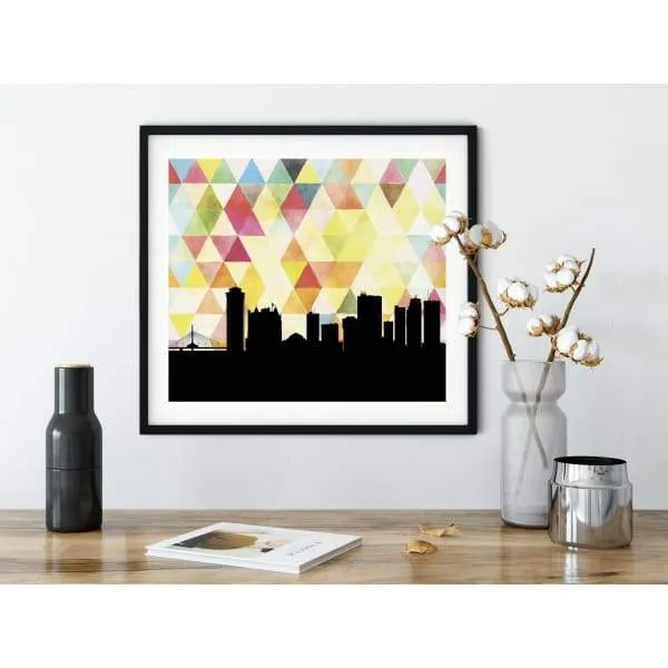 Winnipeg, Manitoba geometric skyline