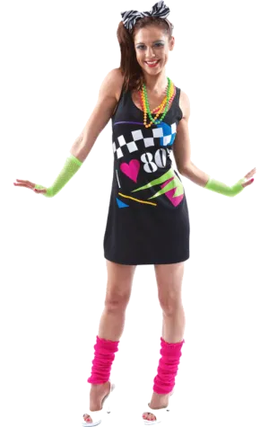 Womens I Love The 80s Dress