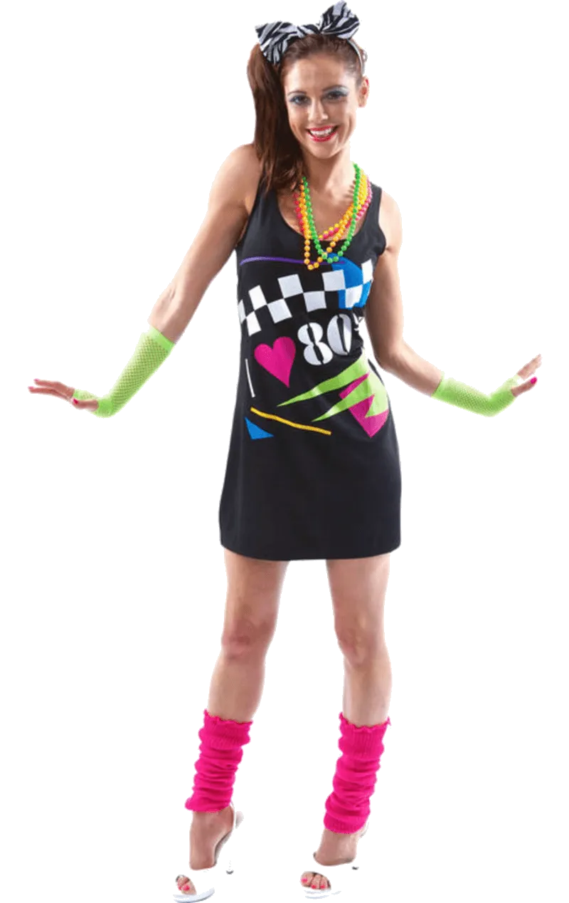 Womens I Love The 80s Dress
