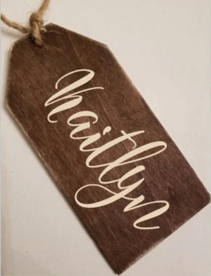 Wood Tag/Gift Tag/Birthday Tag/Wine Tag/Pantry Organization Personalized  3x6