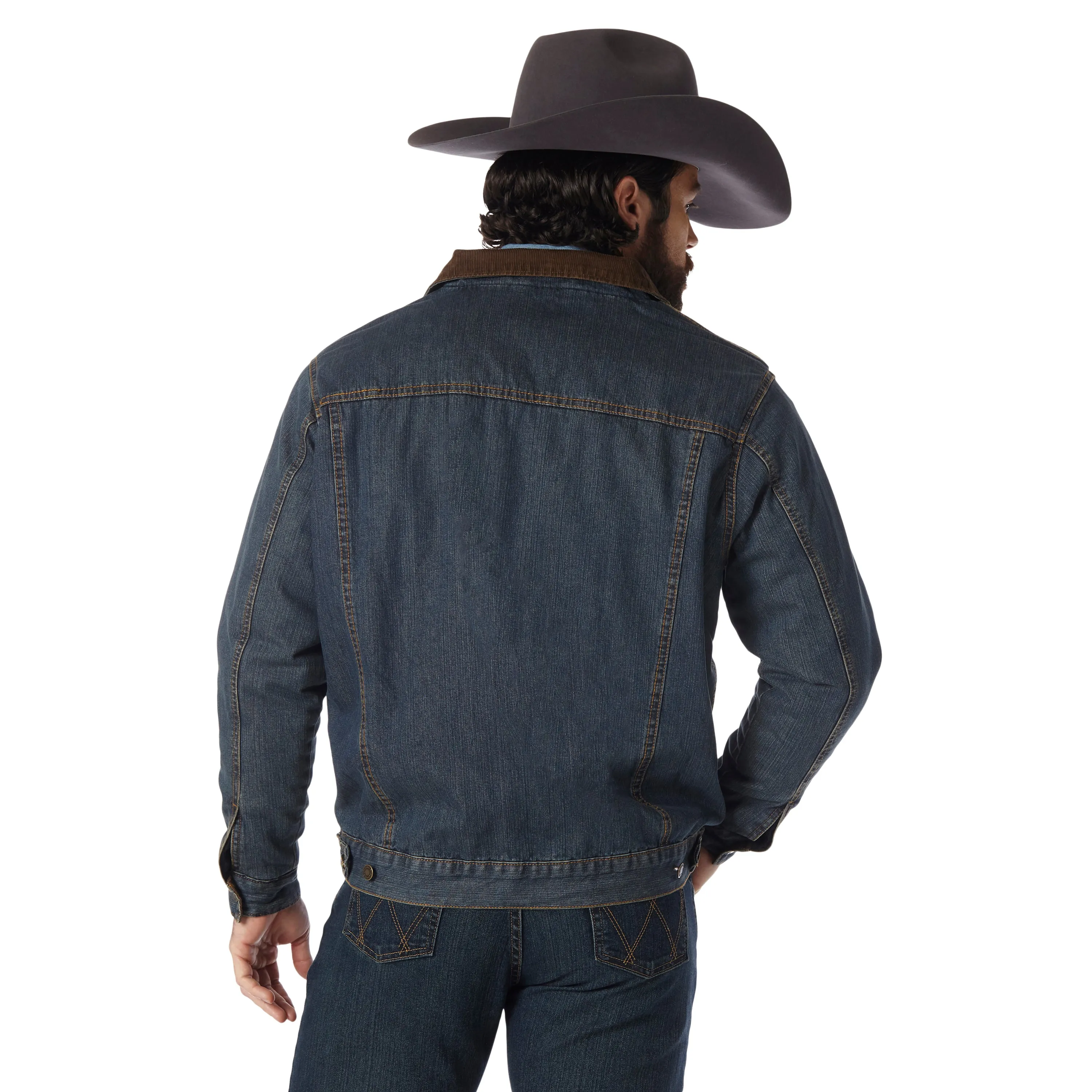 Wrangler Men's Blanket Lined Denim Jacket Rustic