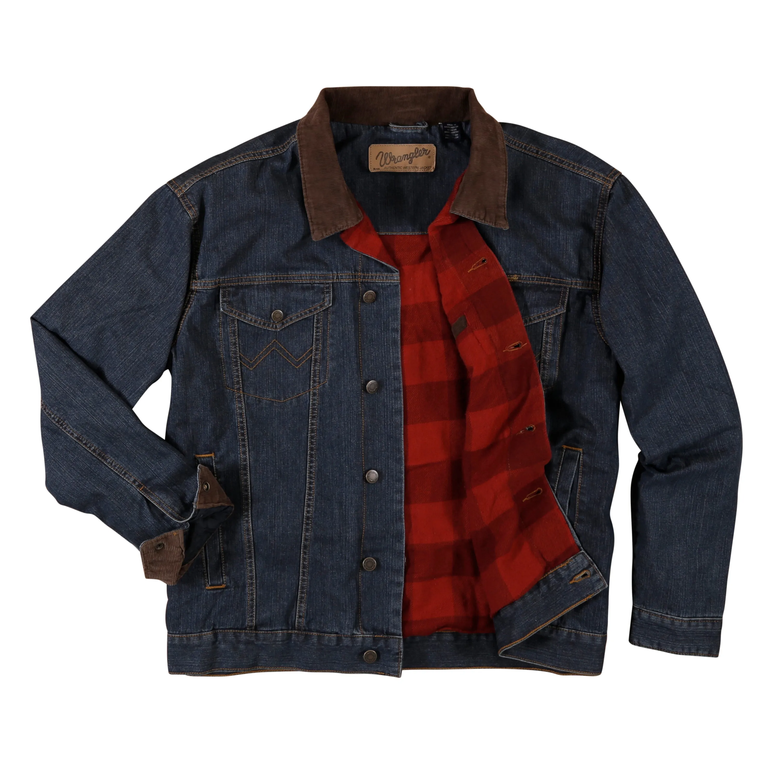 Wrangler Men's Blanket Lined Denim Jacket Rustic