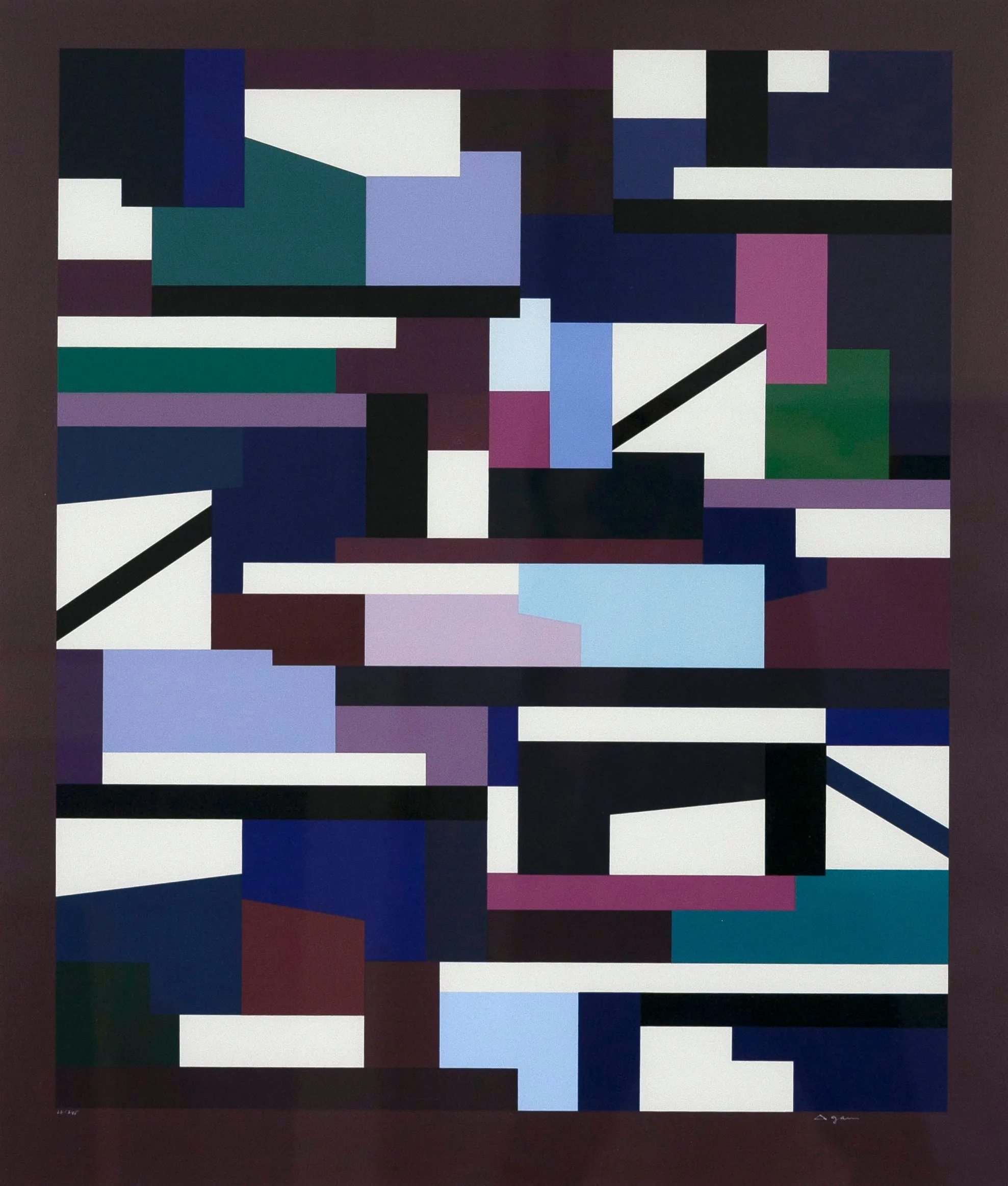 YAACOV AGAM "PURPLE MATRIX" 1976