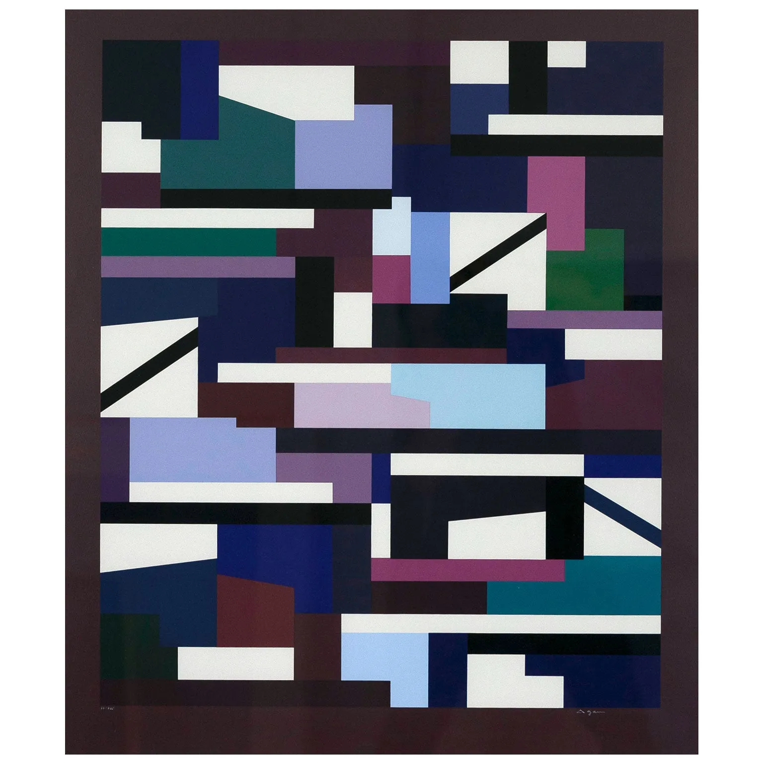 YAACOV AGAM "PURPLE MATRIX" 1976