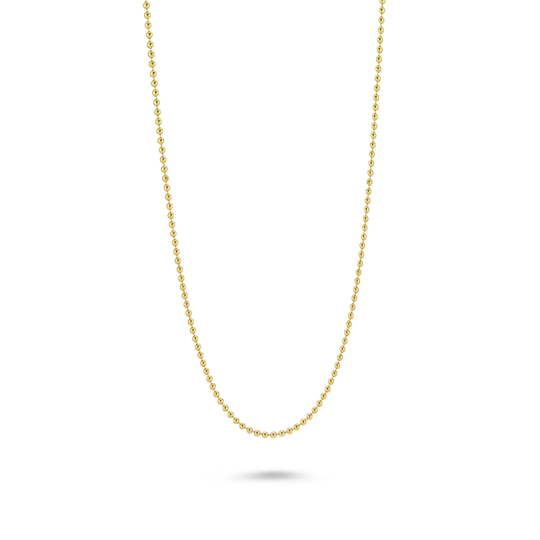 YELLOW GOLD VERMEIL BEAD BALL CHAIN