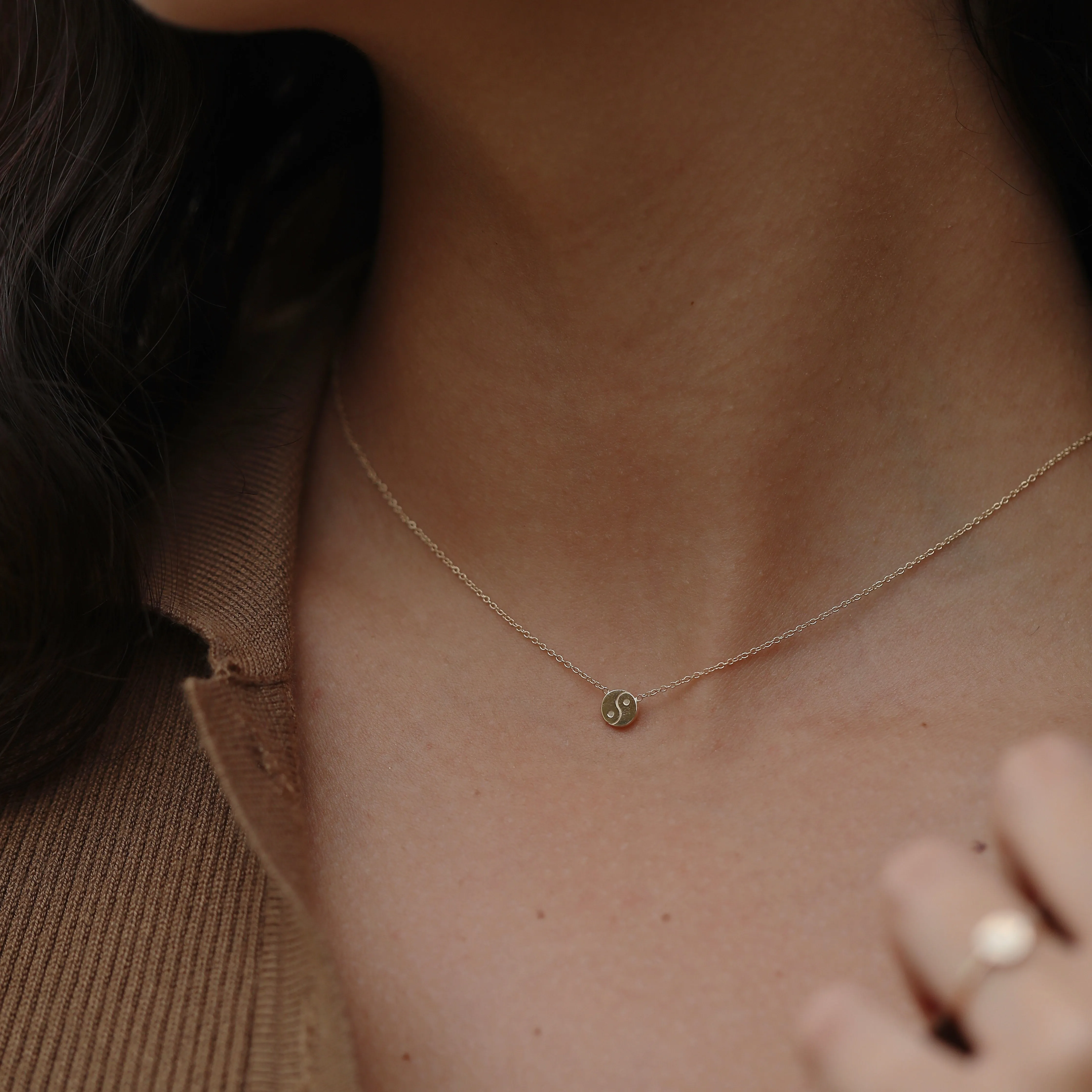 Yin Yang Necklace - Solid 14kt