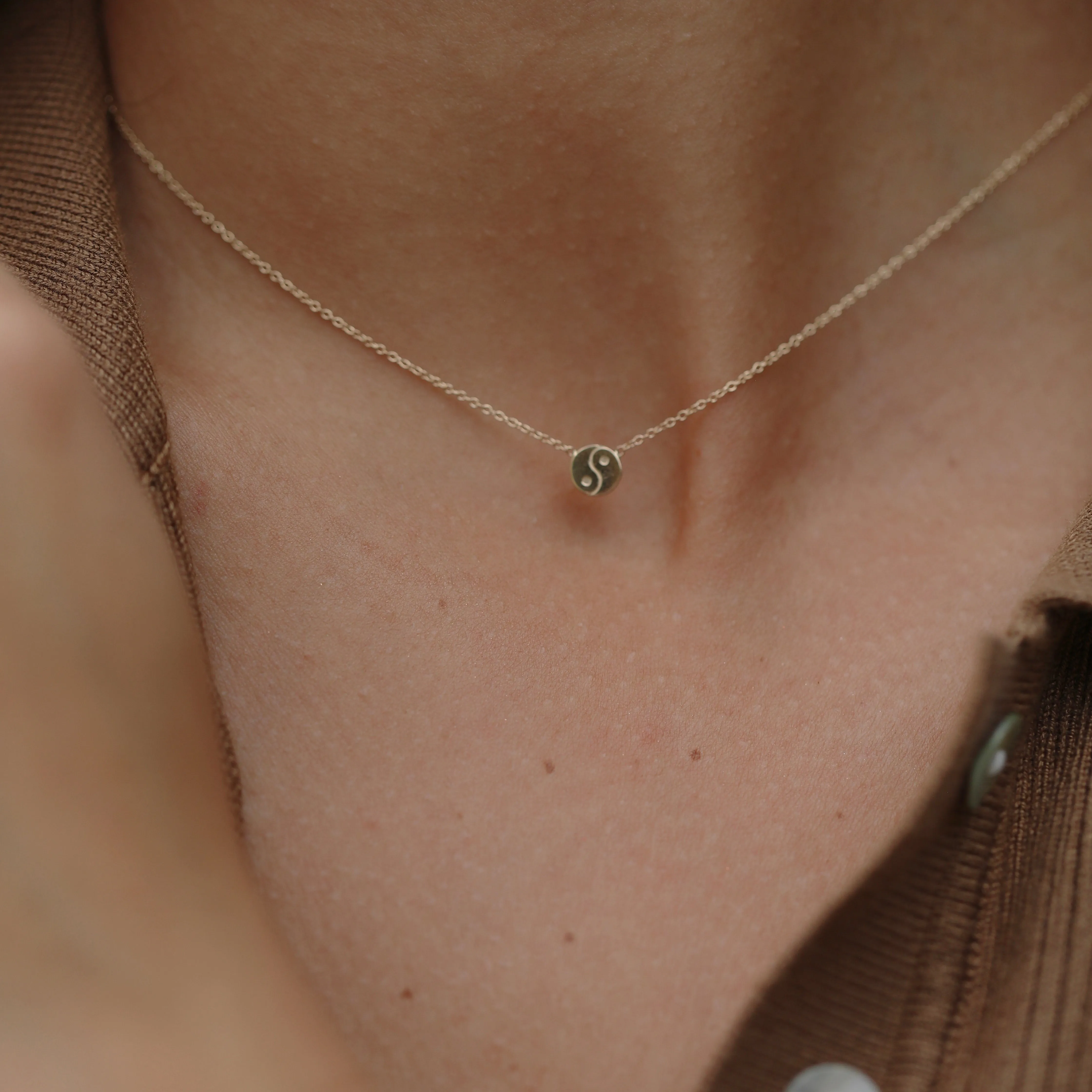 Yin Yang Necklace - Solid 14kt