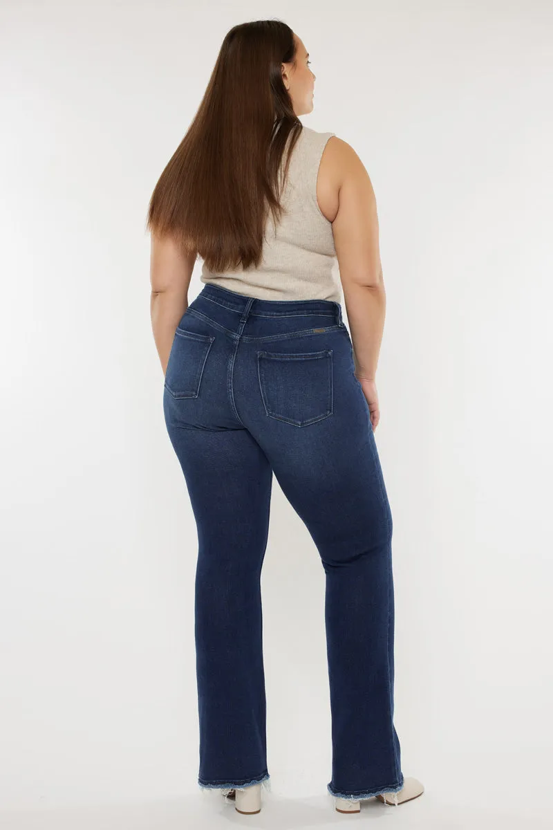Yvette High Rise Flare Jeans (Plus Size)