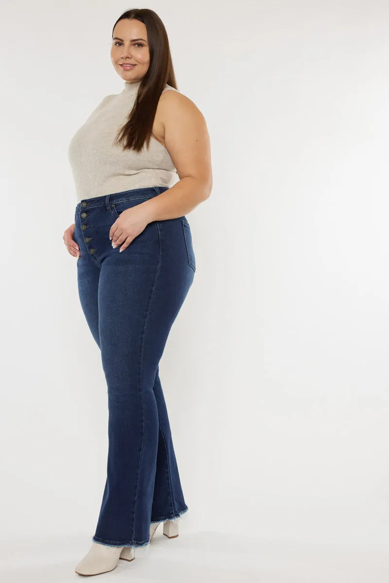 Yvette High Rise Flare Jeans (Plus Size)