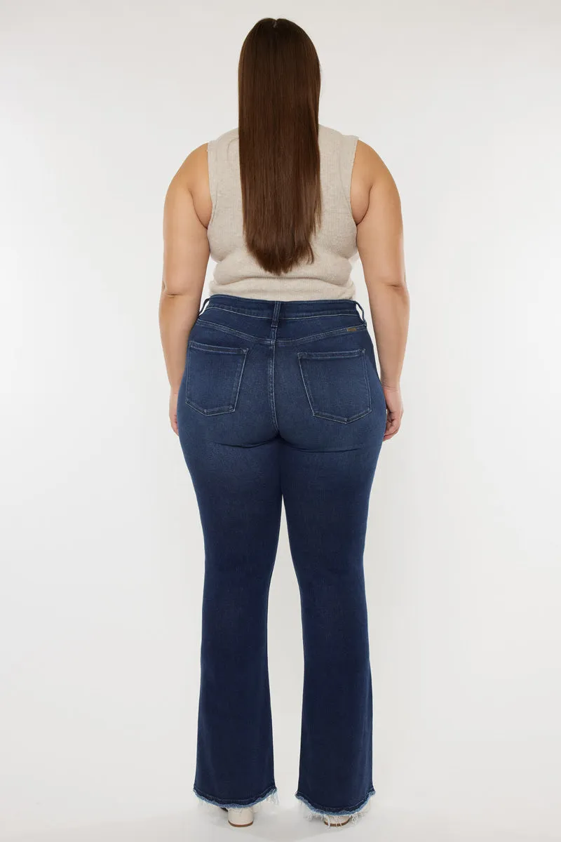 Yvette High Rise Flare Jeans (Plus Size)