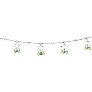 Zircon Blue Green Alluring Gem Butterfly Belly Chain